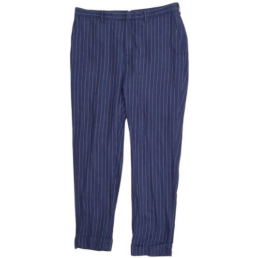 Mens Navy Polo Ralph Lauren Pinstripe Chino Trousers