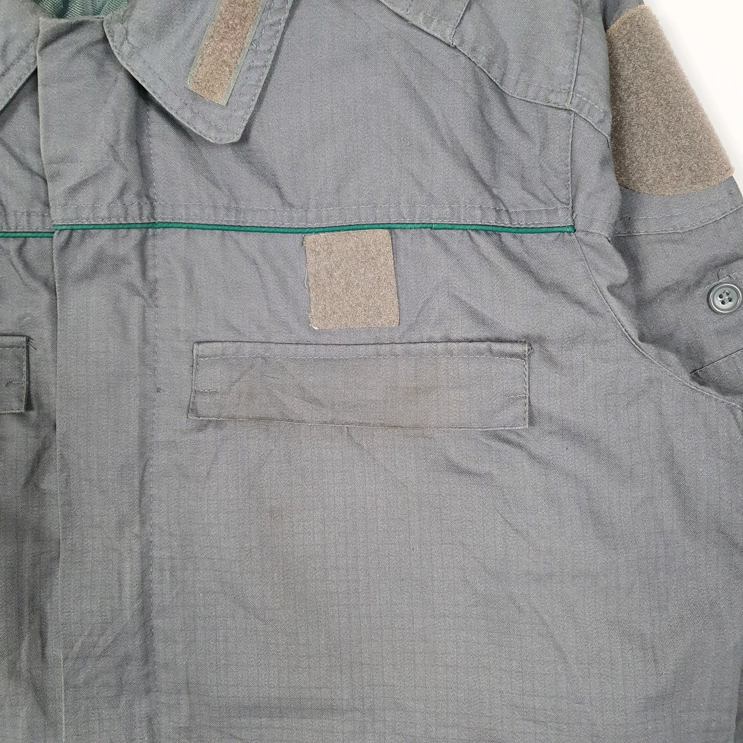 Mens Grey Corpo Forestale Dello Stato Italian Military Ripstop  Coat