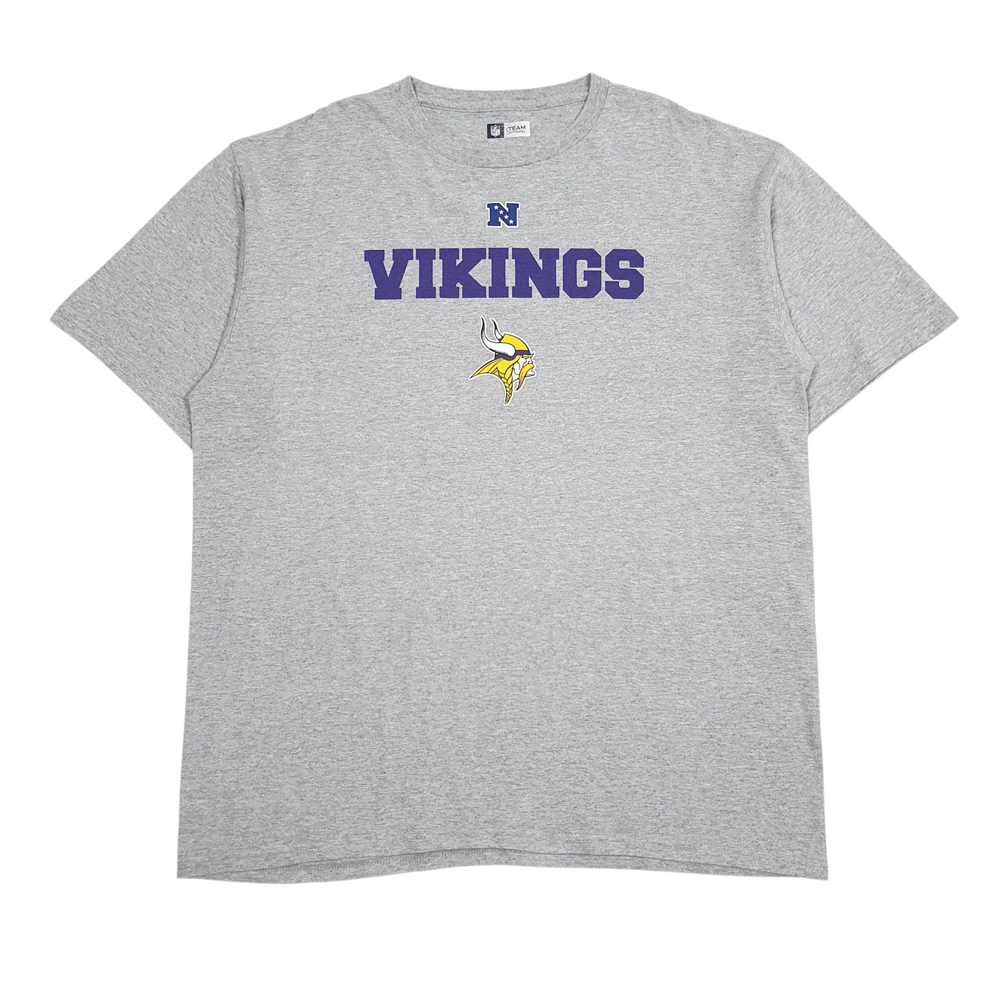 Mens Grey NFL Minnesota Vikings Short Sleeve T Shirt