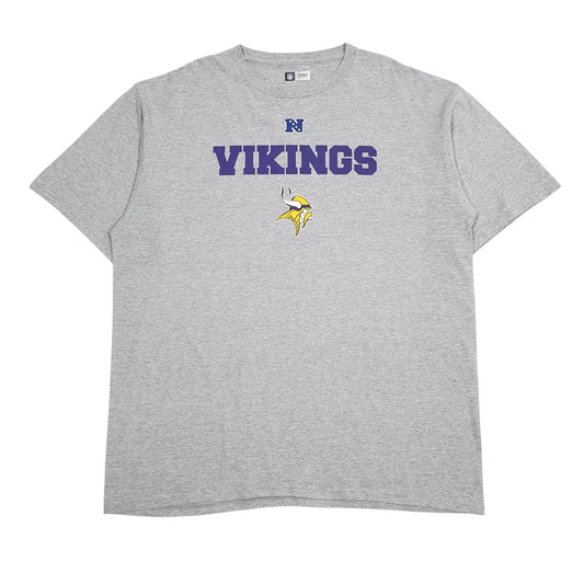 Mens Grey NFL Minnesota Vikings Short Sleeve T Shirt