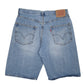 Mens Blue Levis 569 Loose Straight Hoodie Shorts
