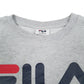 Mens Grey Fila Spellout Crewneck Jumper