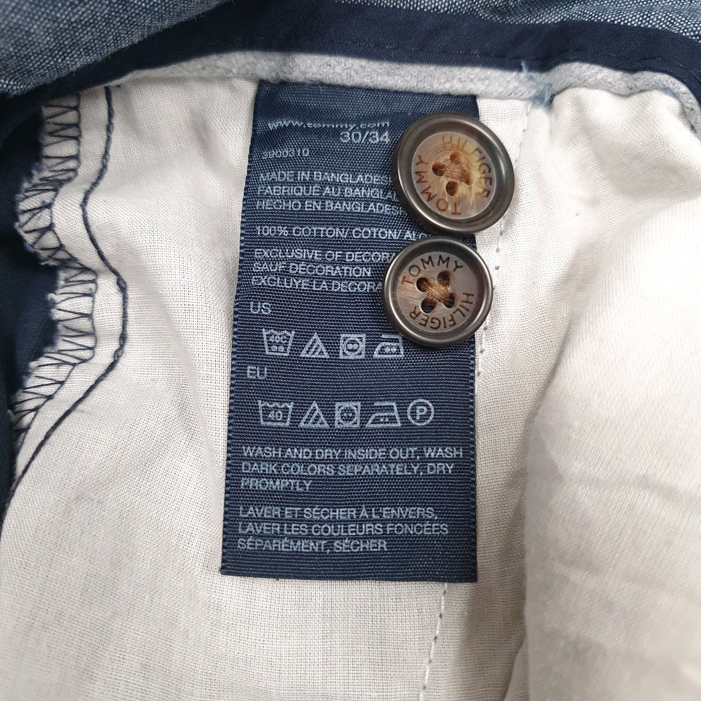 Mens Navy Tommy Hilfiger   Trousers