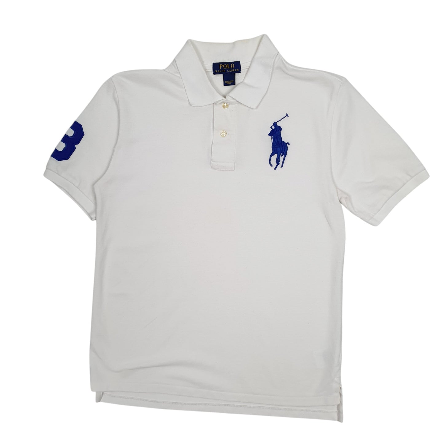 Mens White Polo Ralph Lauren  Short Sleeve Polo Shirt