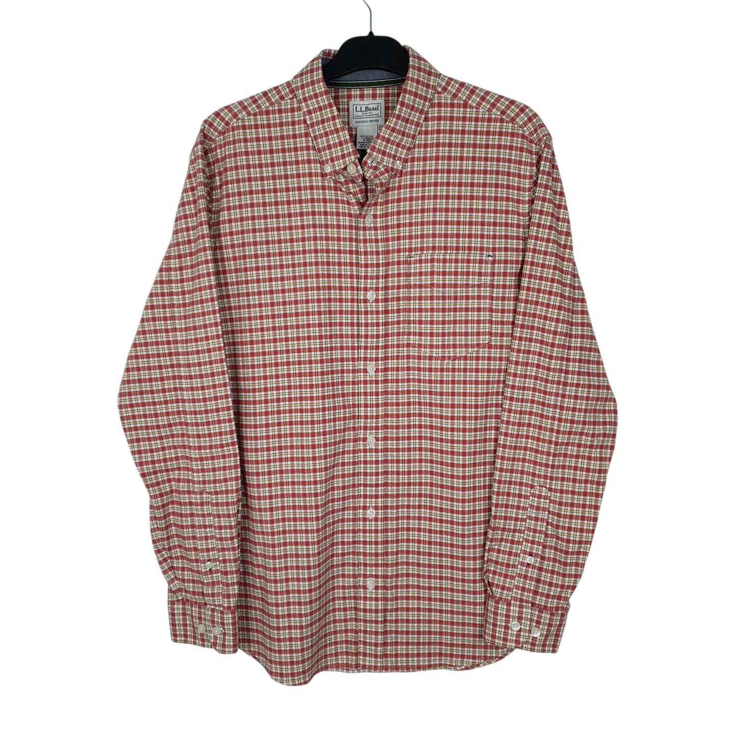 Mens Red L.L.Bean  Long Sleeve Shirt
