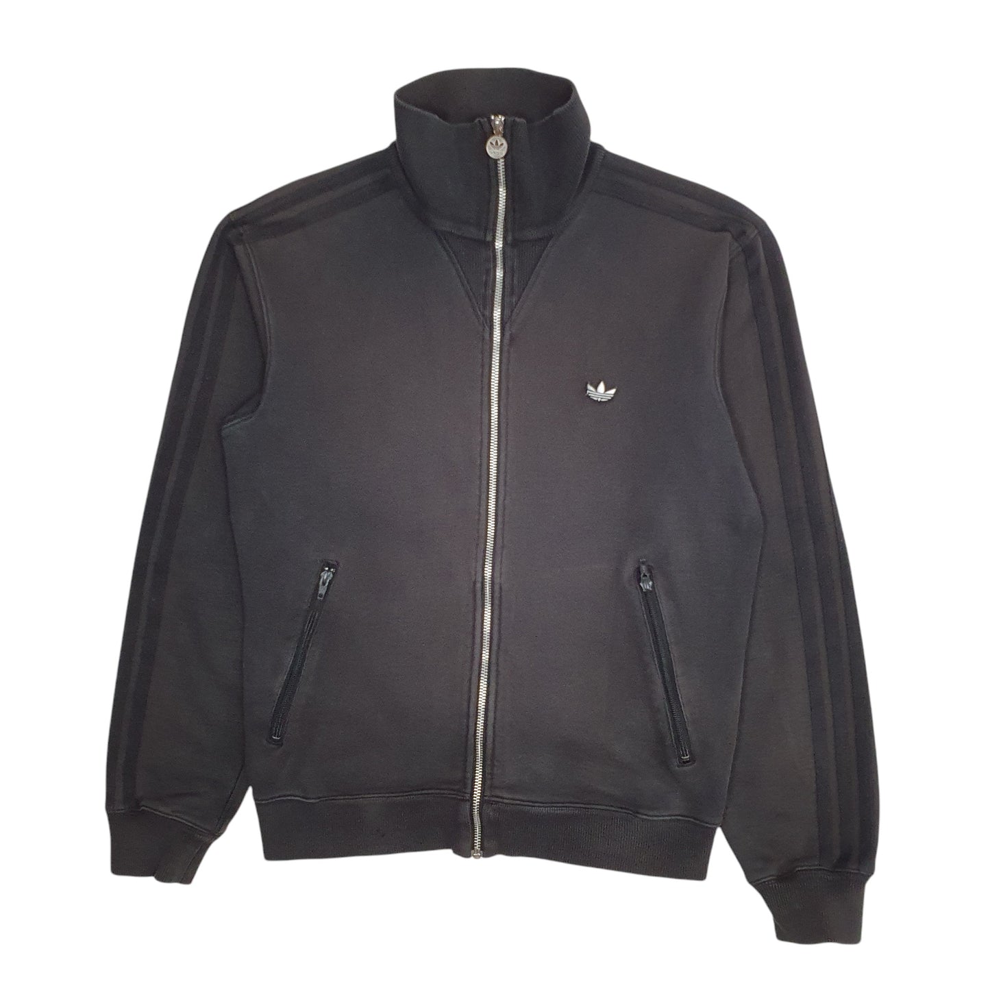 Mens Black Adidas Originals Full Zip Jumper