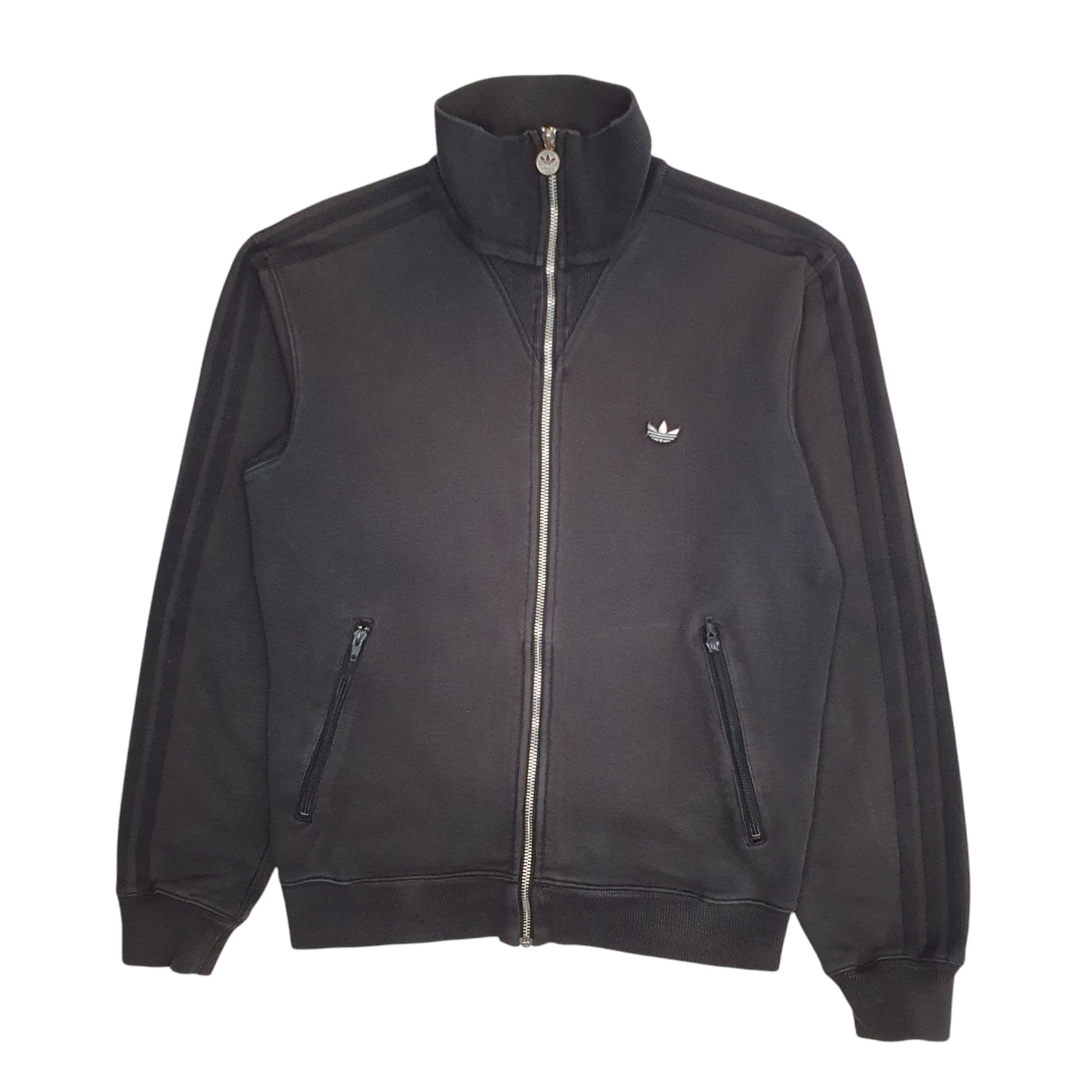 Mens Black Adidas Originals Full Zip Jumper