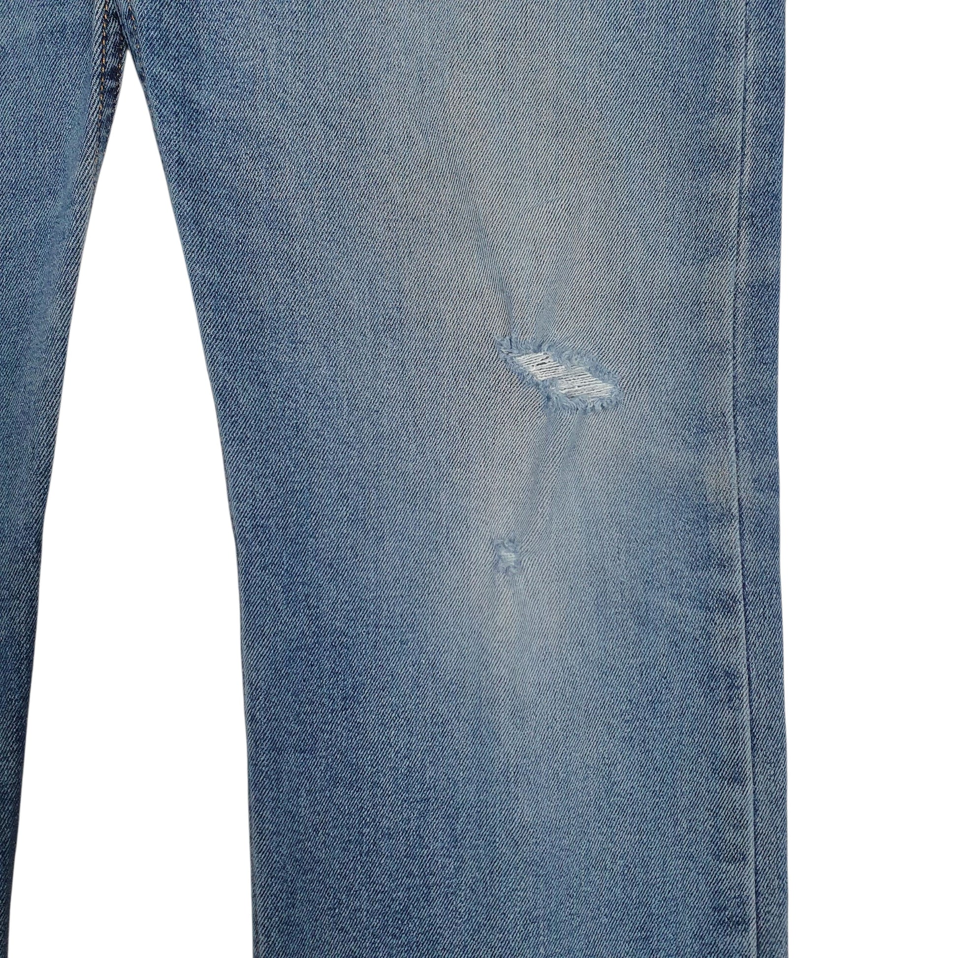 Mens Blue Levis Distressed  Jeans