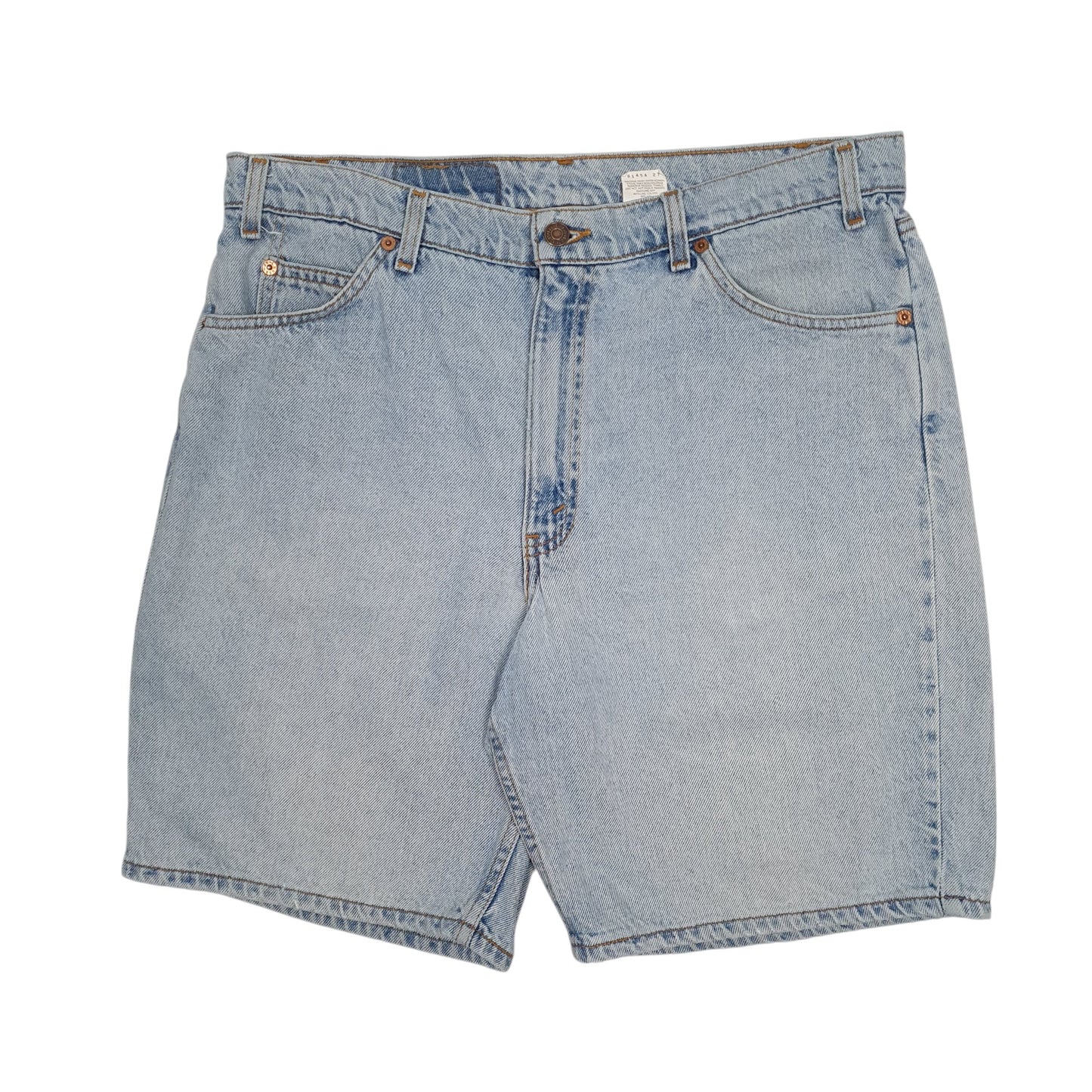 Mens Blue Levis 550 Vintage 90s Orange Tab Denim Shorts