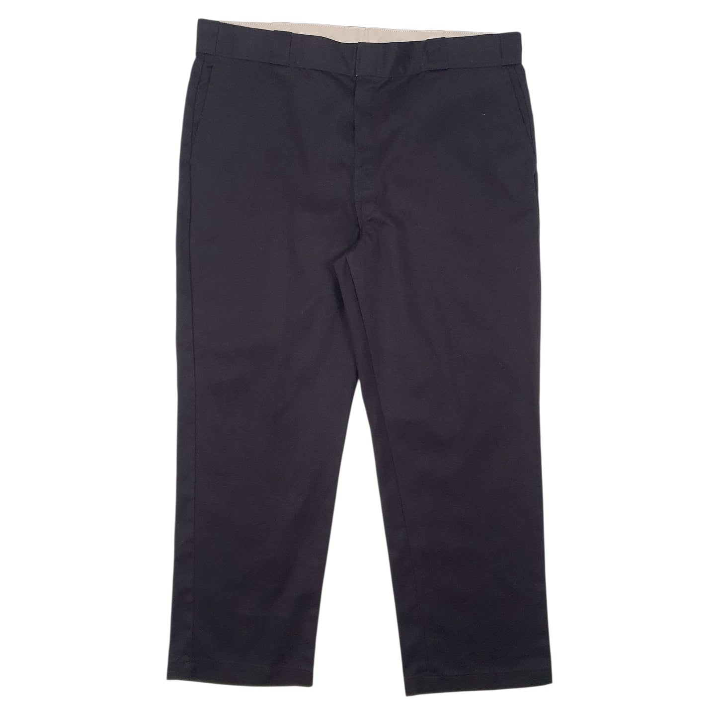 Mens Black Dickies Workwear Chino Trousers