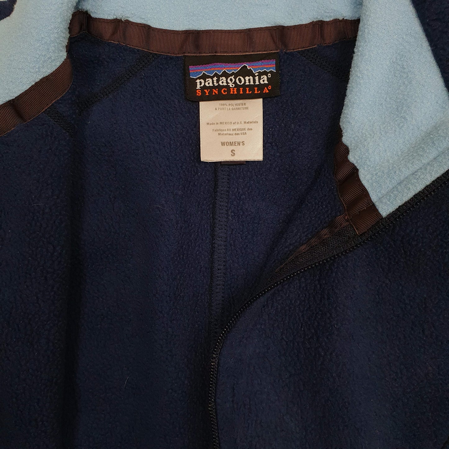 Womens Navy Patagonia Synchilla Gilet Jumper