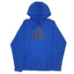 Mens Blue Adidas Spellout Hoodie Jumper