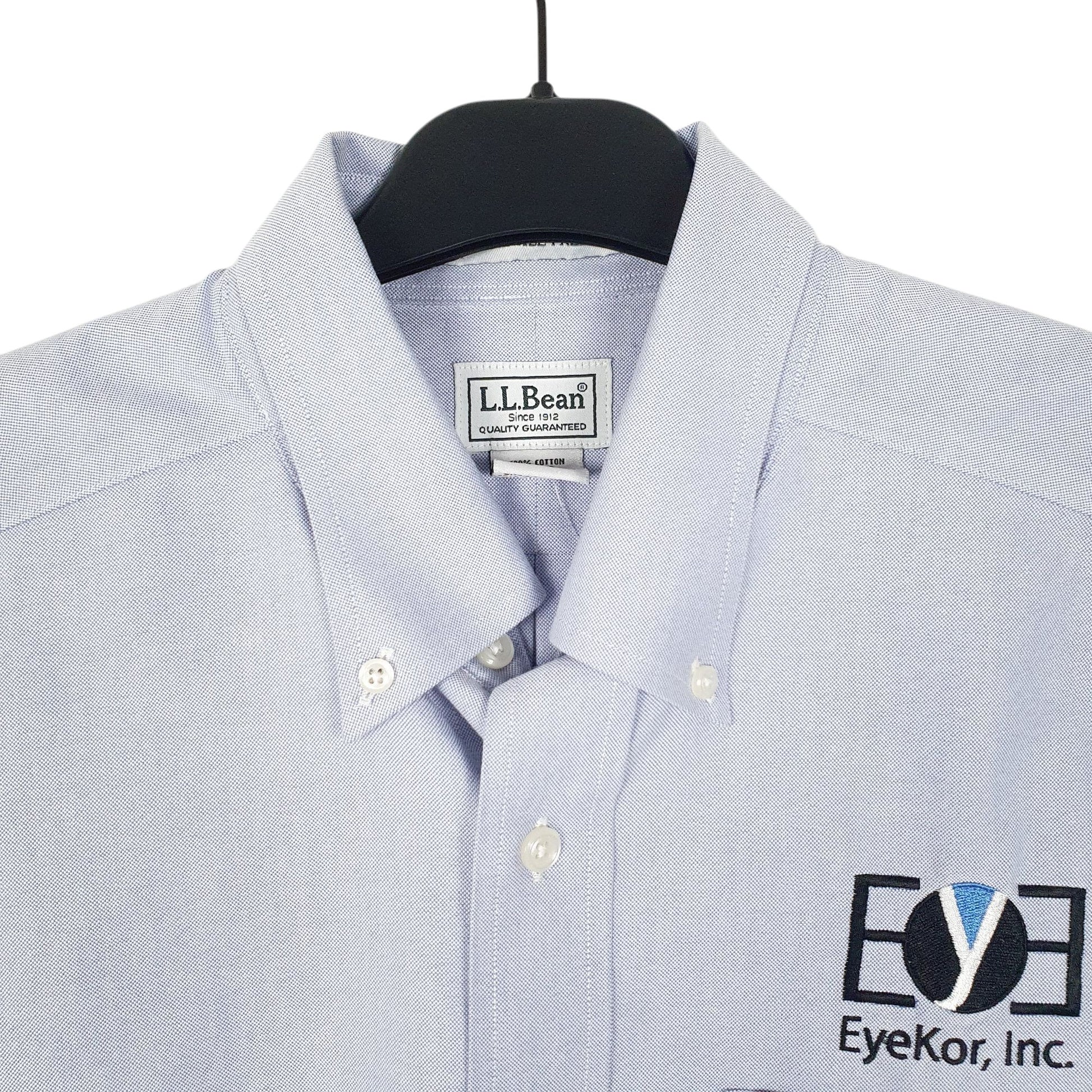 Mens Blue L.L.Bean Eyekor Inc  Shirt