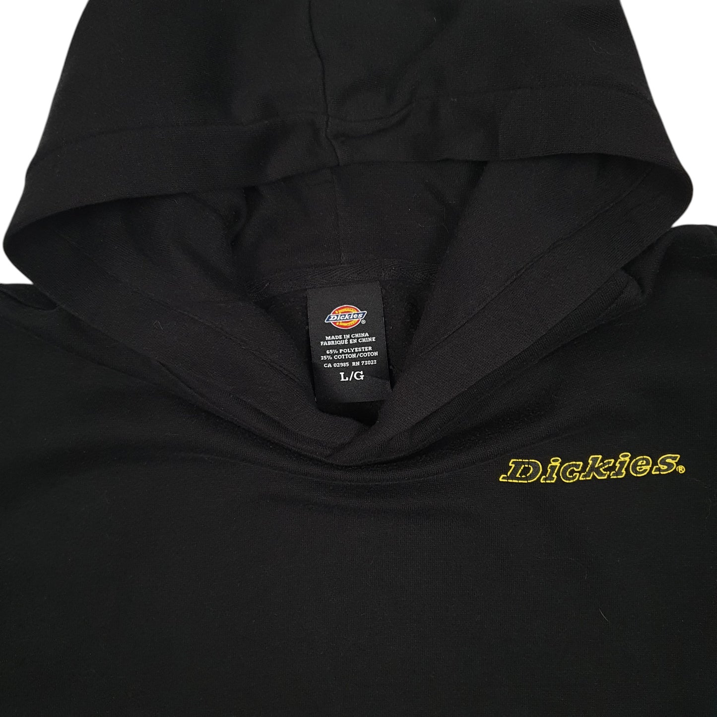 Mens Black Dickies  Hoodie Jumper