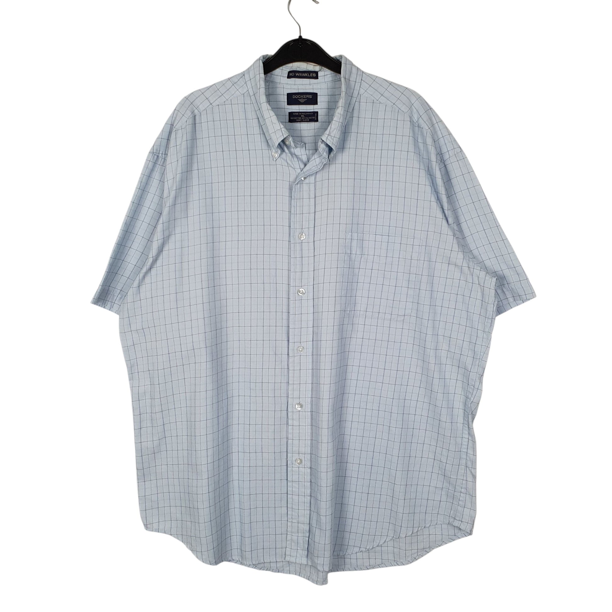 Mens Blue Dockers  Short Sleeve Shirt