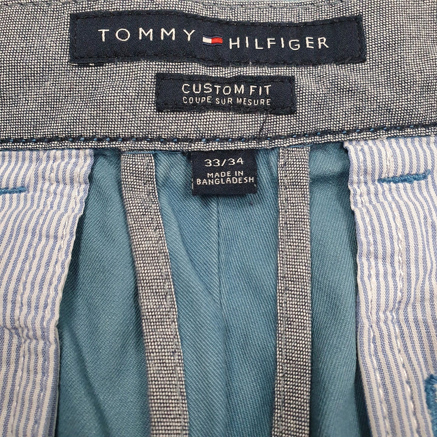 Mens Blue Tommy Hilfiger   Trousers