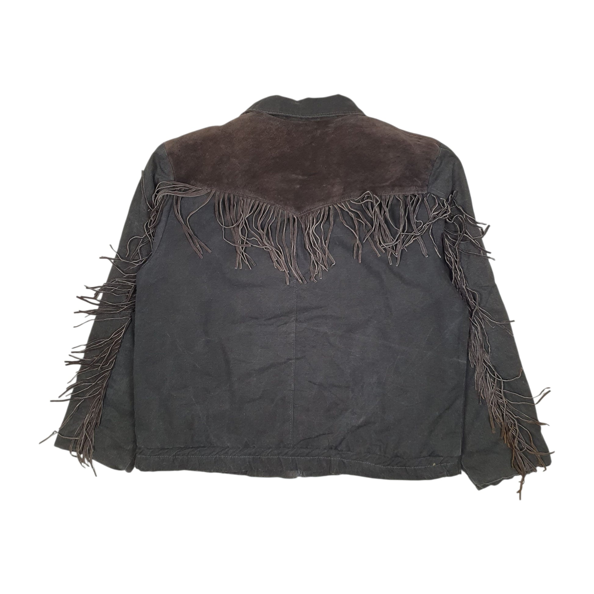 Mens Grey Miller Outerwear Cowboy Western Vintage 80s 90s  Coat