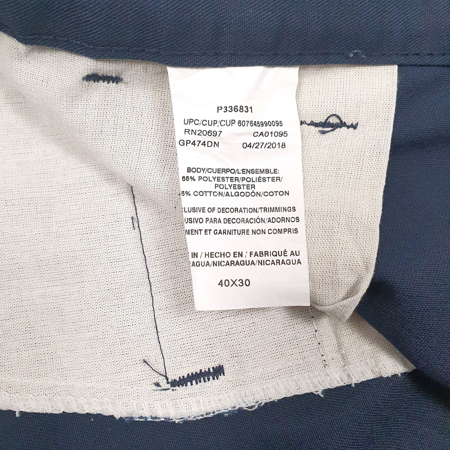 Mens Navy Dickies   Trousers