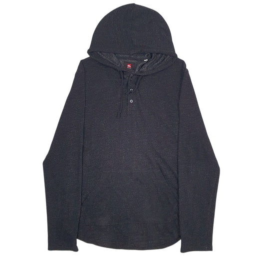 Mens Black Quicksilver Lightweight Hoodie Jumper