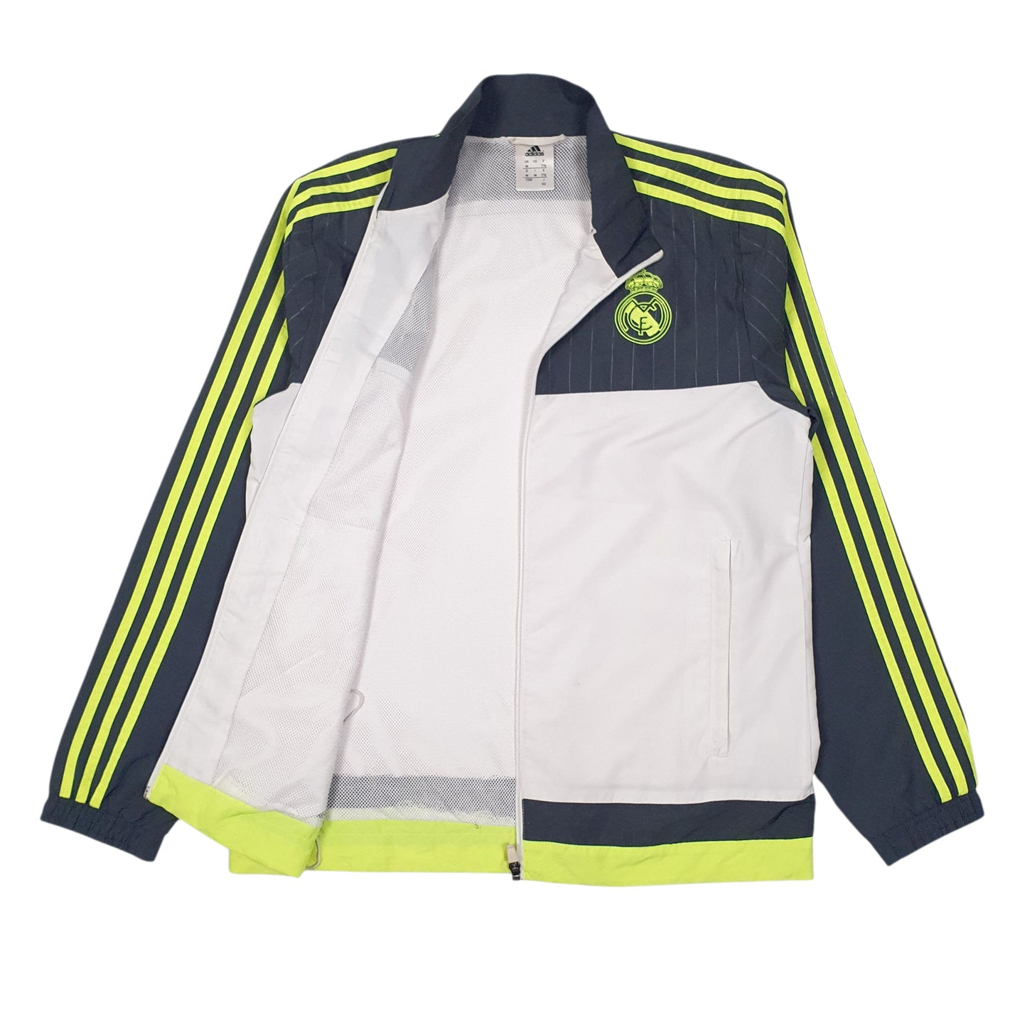 Mens Grey Adidas Real Madrid  Coat