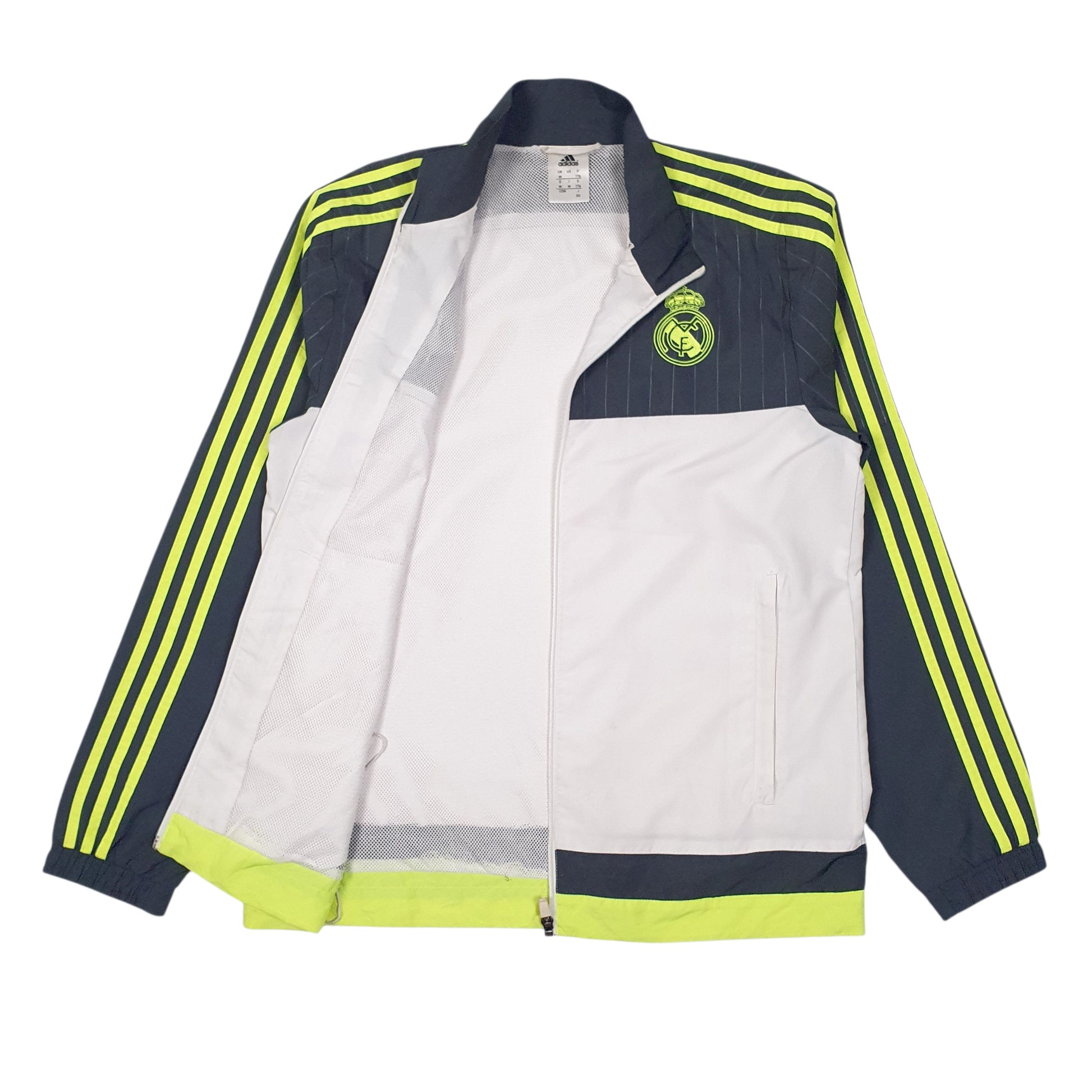 Mens Grey Adidas Real Madrid  Coat