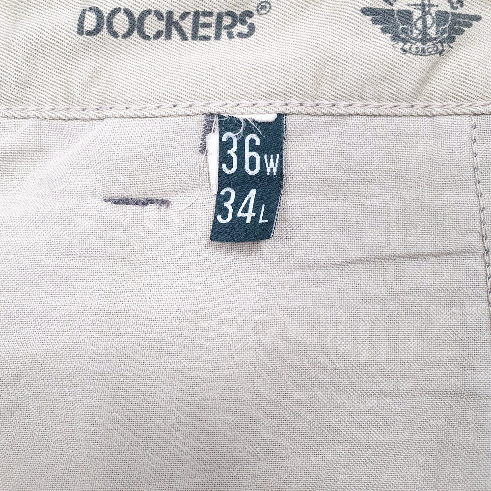 Mens Grey Dockers Vintage Khakis  Trousers
