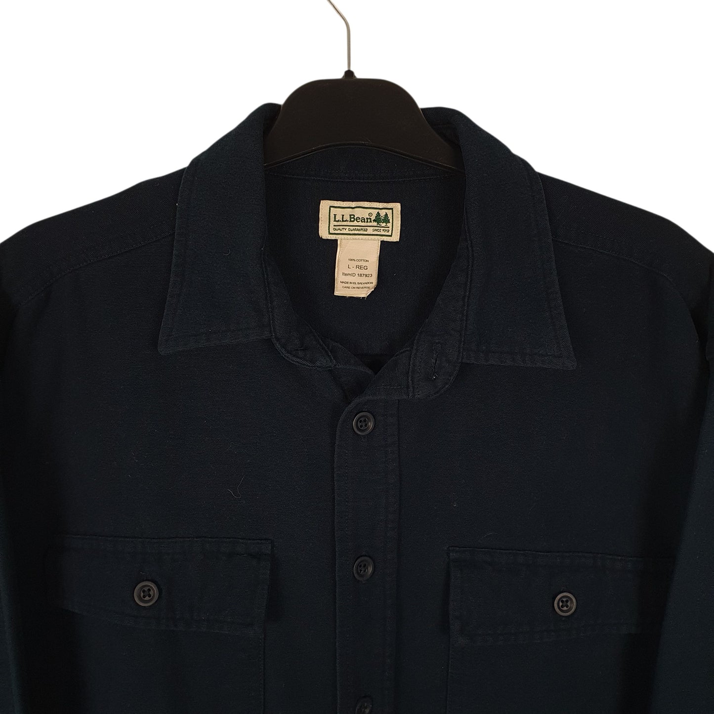 Mens Navy L.L.Bean Heavyweight  Shirt