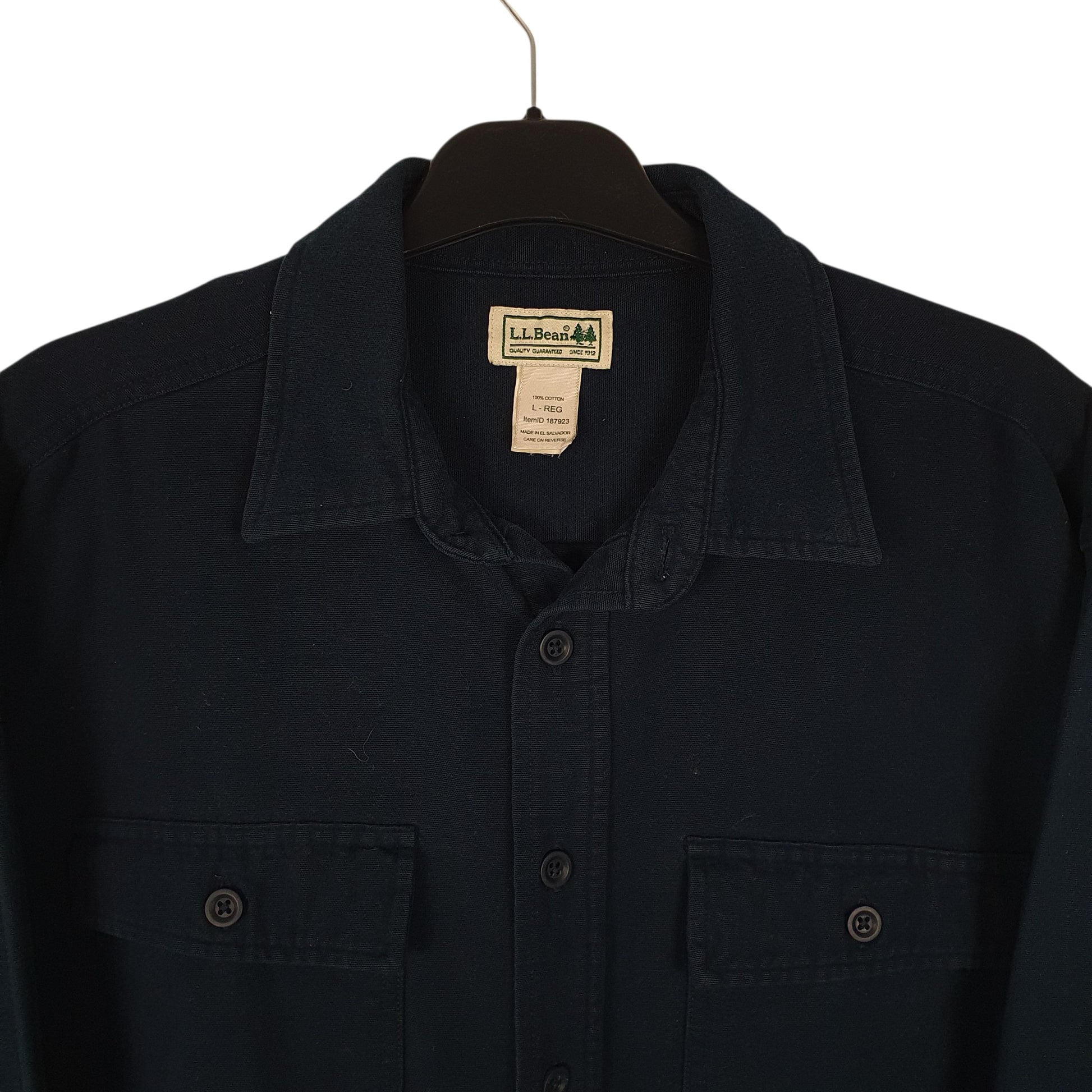 Mens Navy L.L.Bean Heavyweight  Shirt