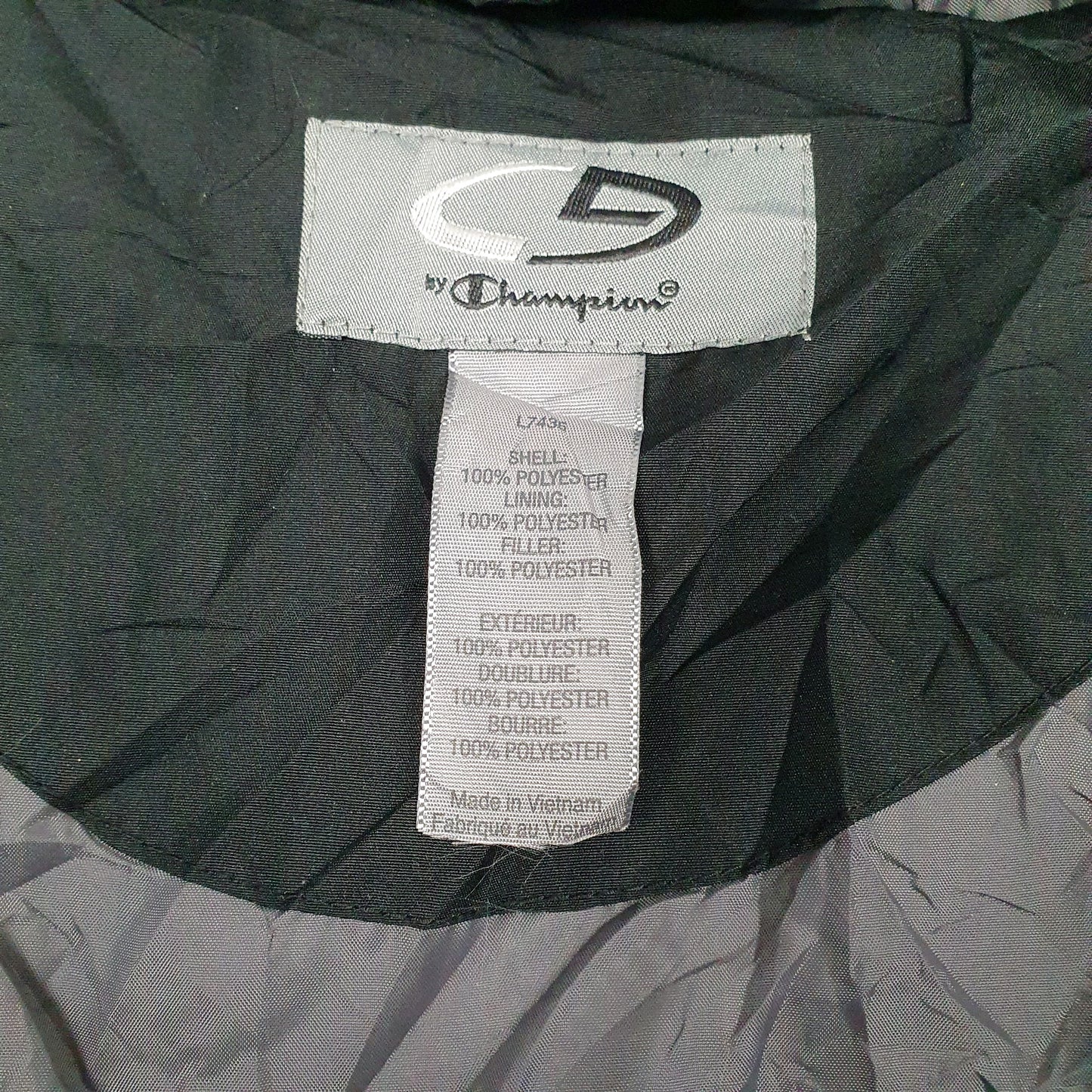 Mens Black Champion   Coat