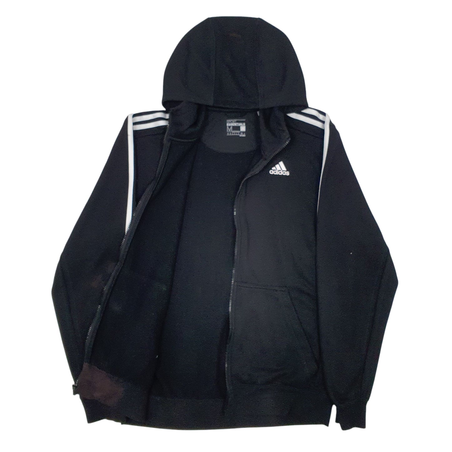 Mens Black Adidas Climalite Full Zip Jumper