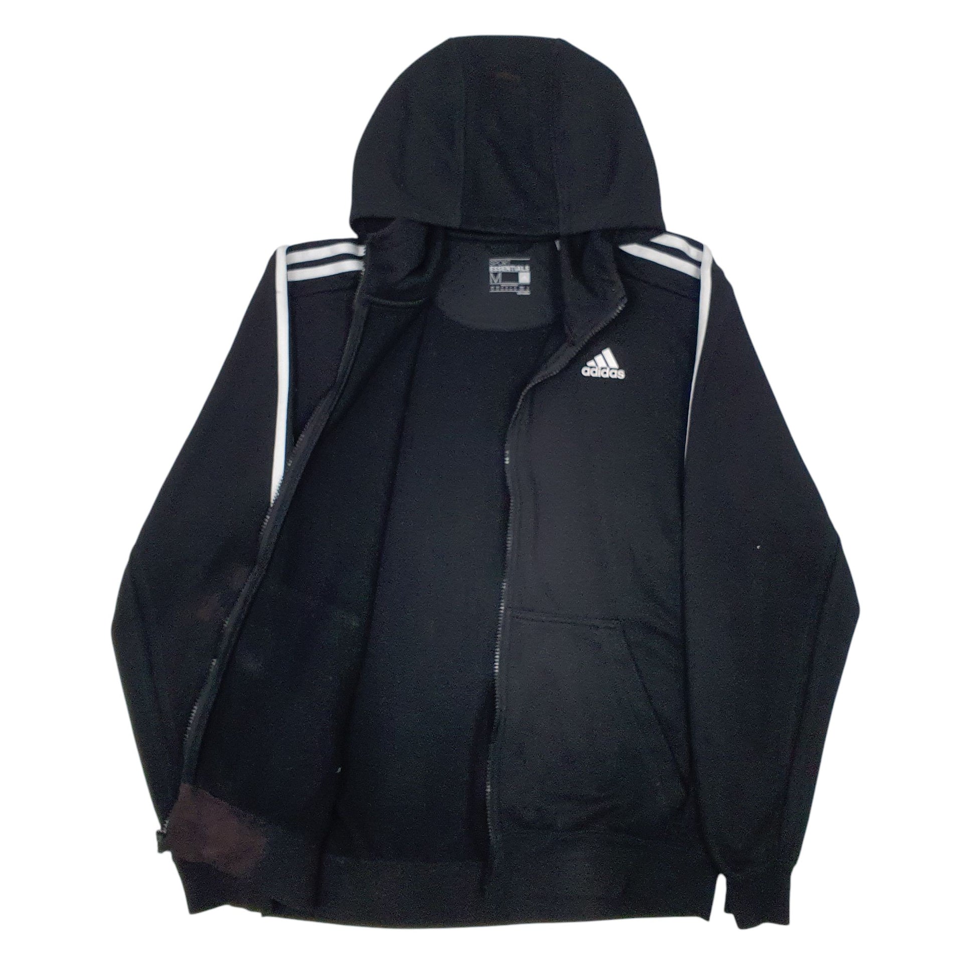 Mens Black Adidas Climalite Full Zip Jumper