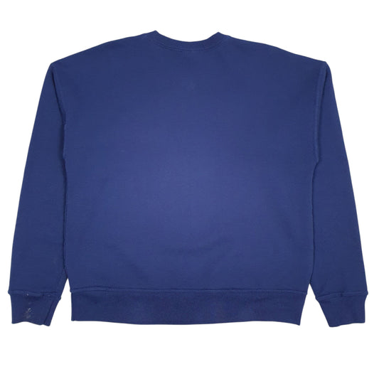 Womens Navy Champion Football Crewneck Jumper
