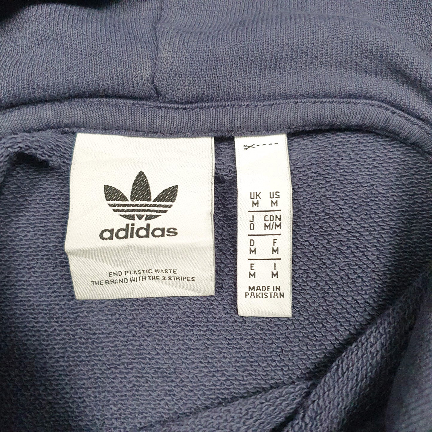 Mens Navy Adidas Spellout Hoodie Jumper