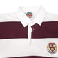 Mens Burgundy Barbarian Rugby Harvard Crewneck Polo Shirt