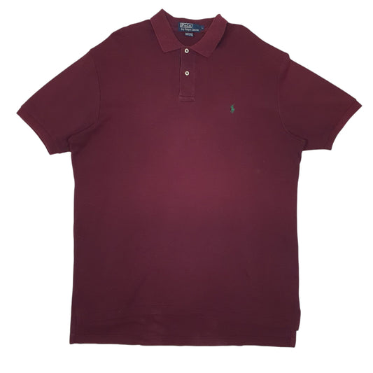 Mens Burgundy Polo Ralph Lauren  Short Sleeve Polo Shirt