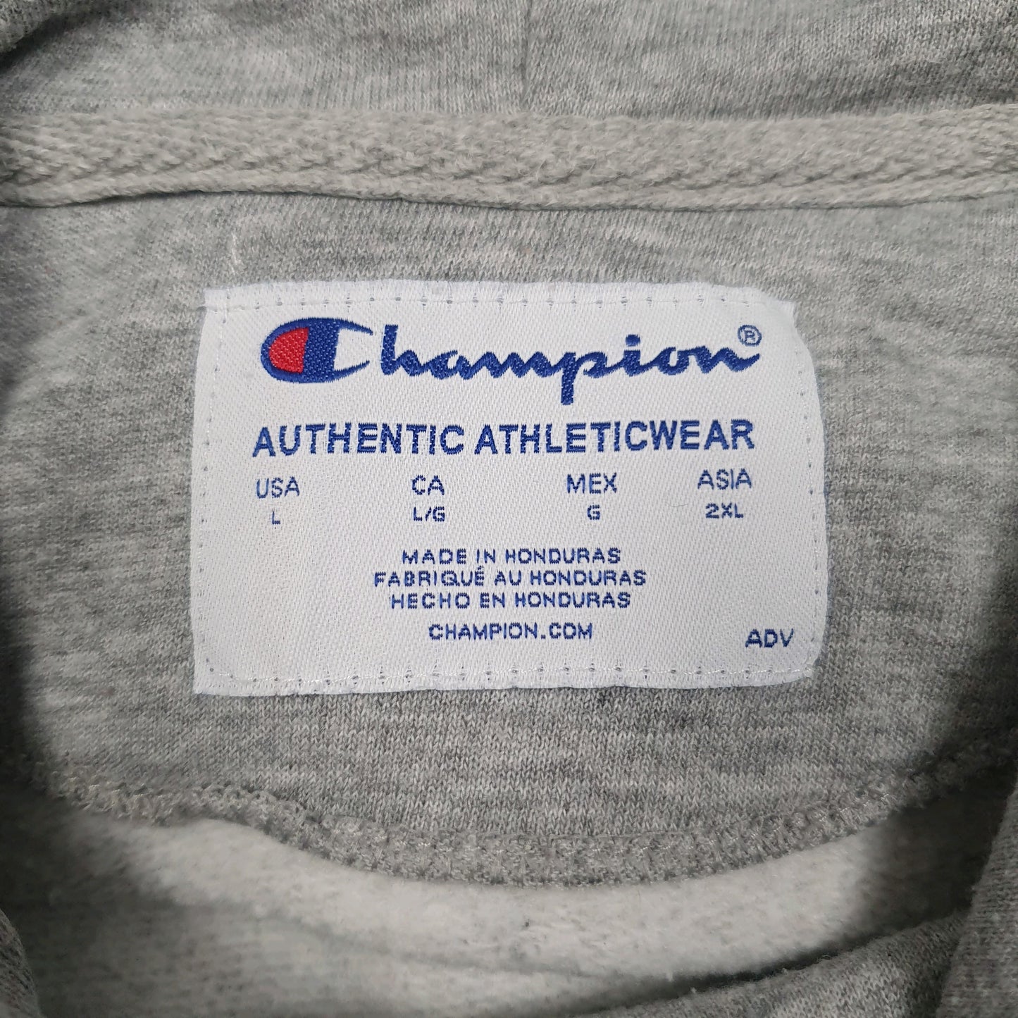 Mens Grey Champion  Hoodie Jumper