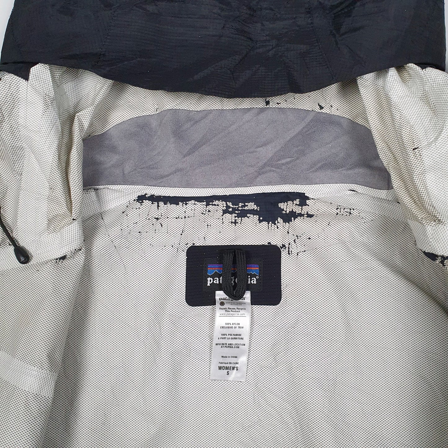 Womens Black Patagonia Torrentshell Crewneck Coat