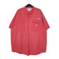 Mens Pink Columbia Sportswear Company PFG Fishing Short Sleeve Shirt