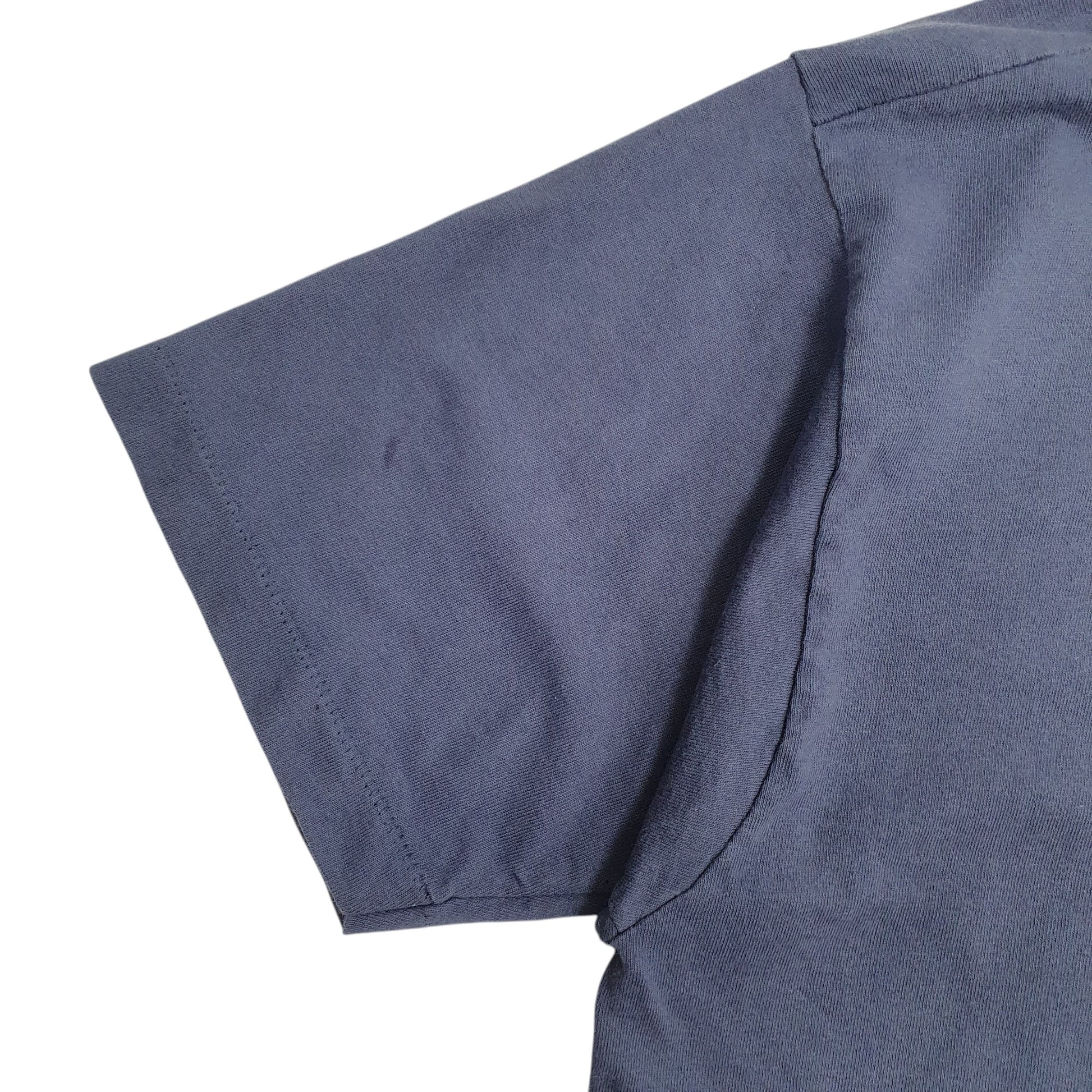 Mens Blue College Lane Single Stitch Vintage 90s Pennsylvania  T Shirt