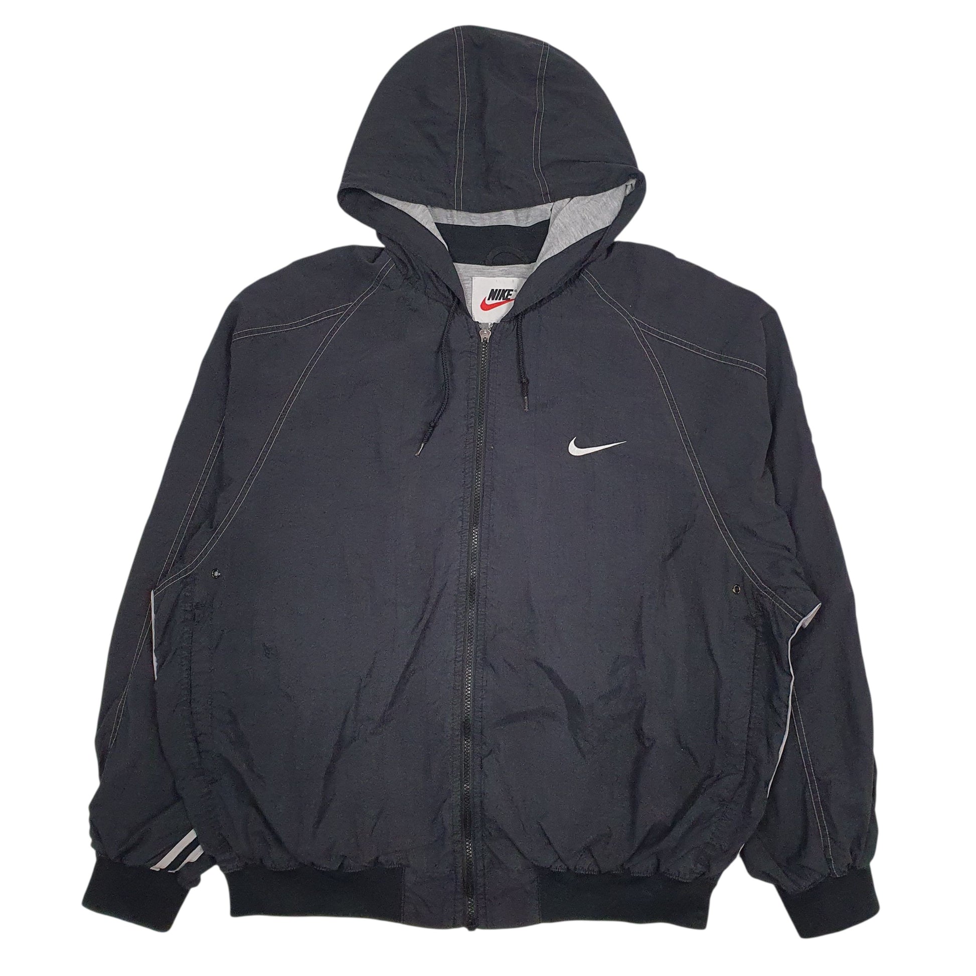 Mens Black Nike Vintage 90s  Coat