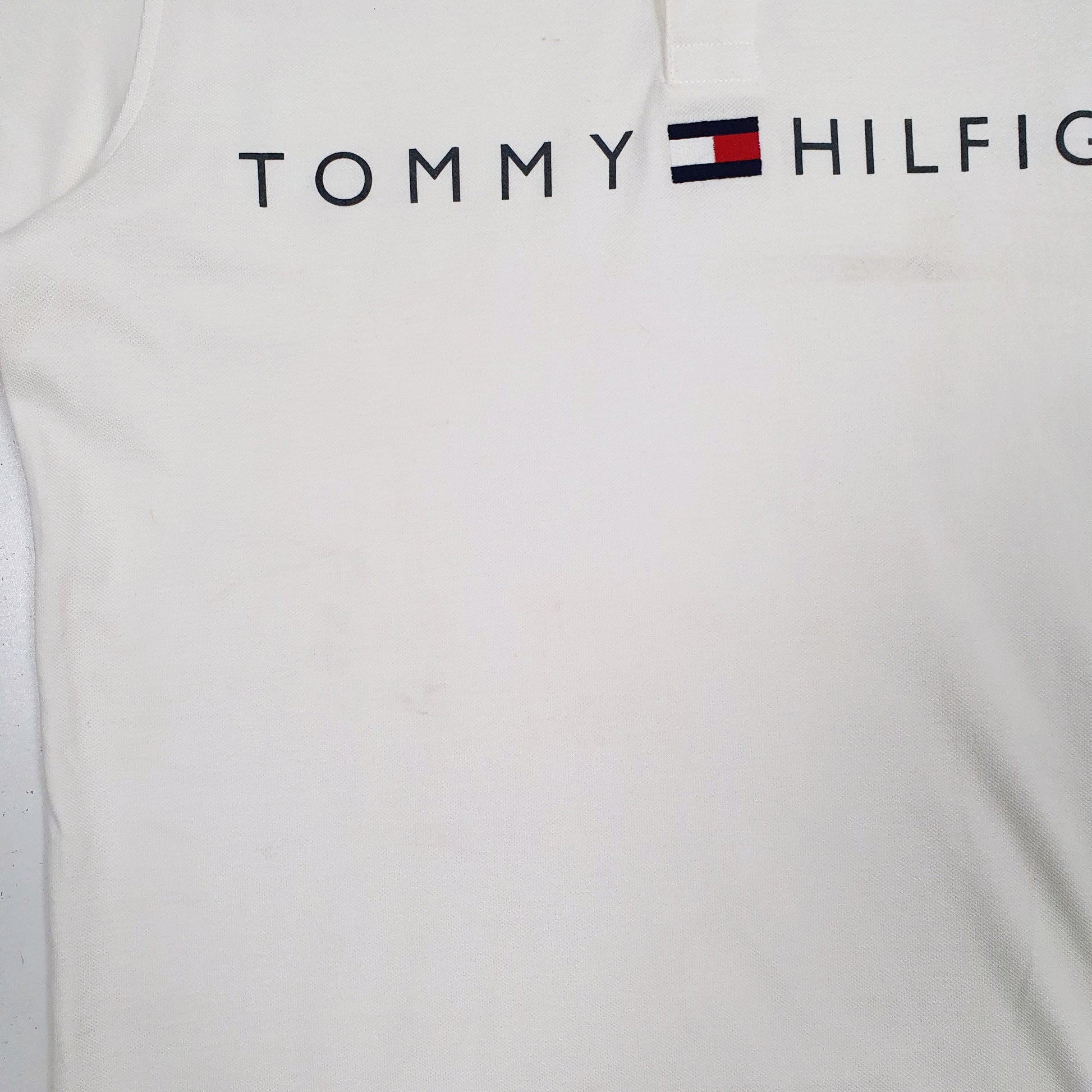 Mens White Tommy Hilfiger   Polo Shirt