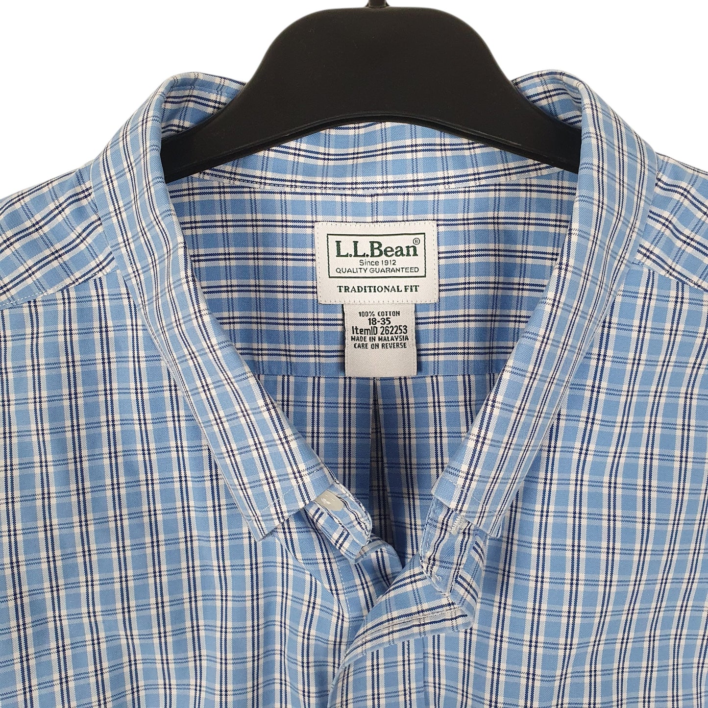 Mens Blue L.L.Bean   Shirt