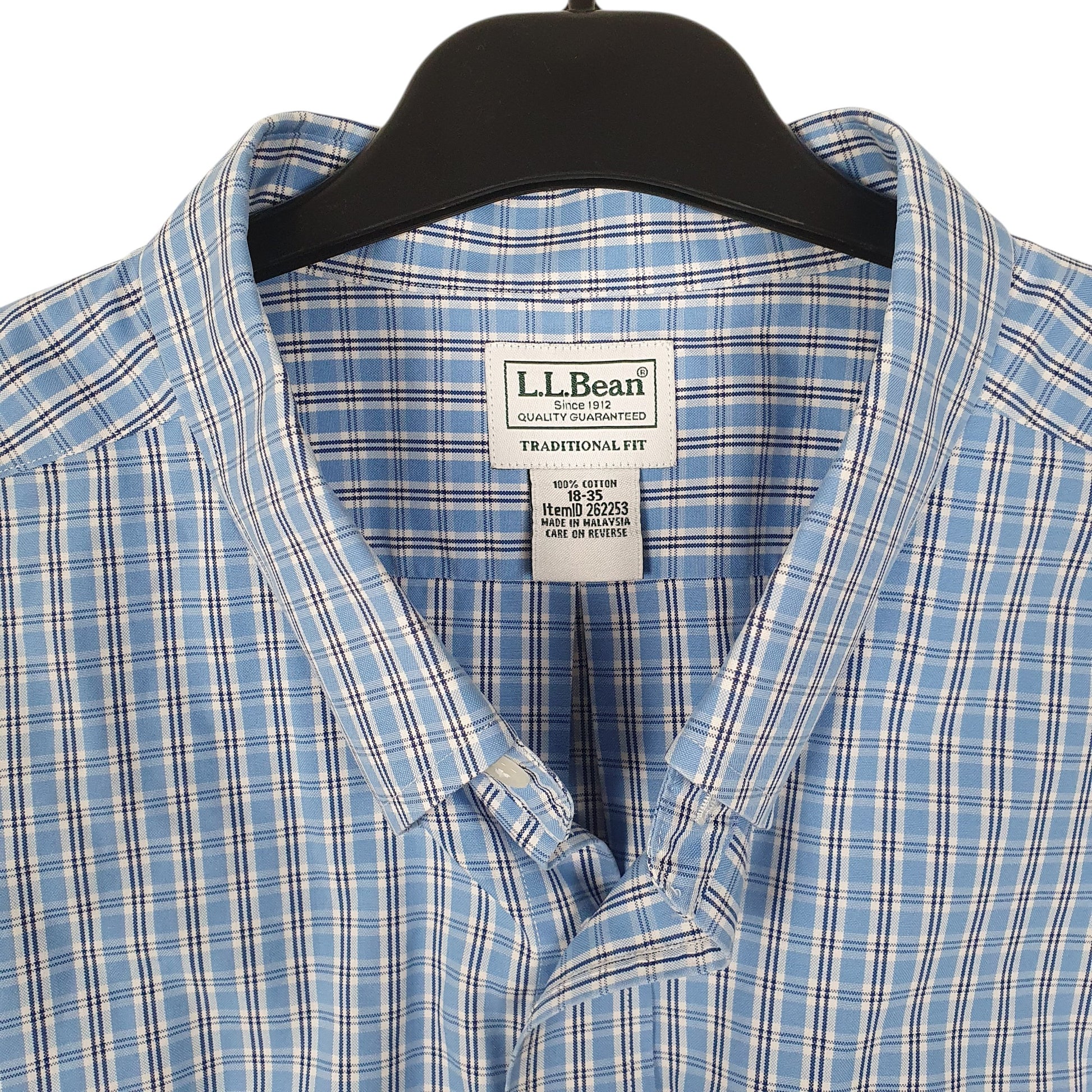 Mens Blue L.L.Bean   Shirt