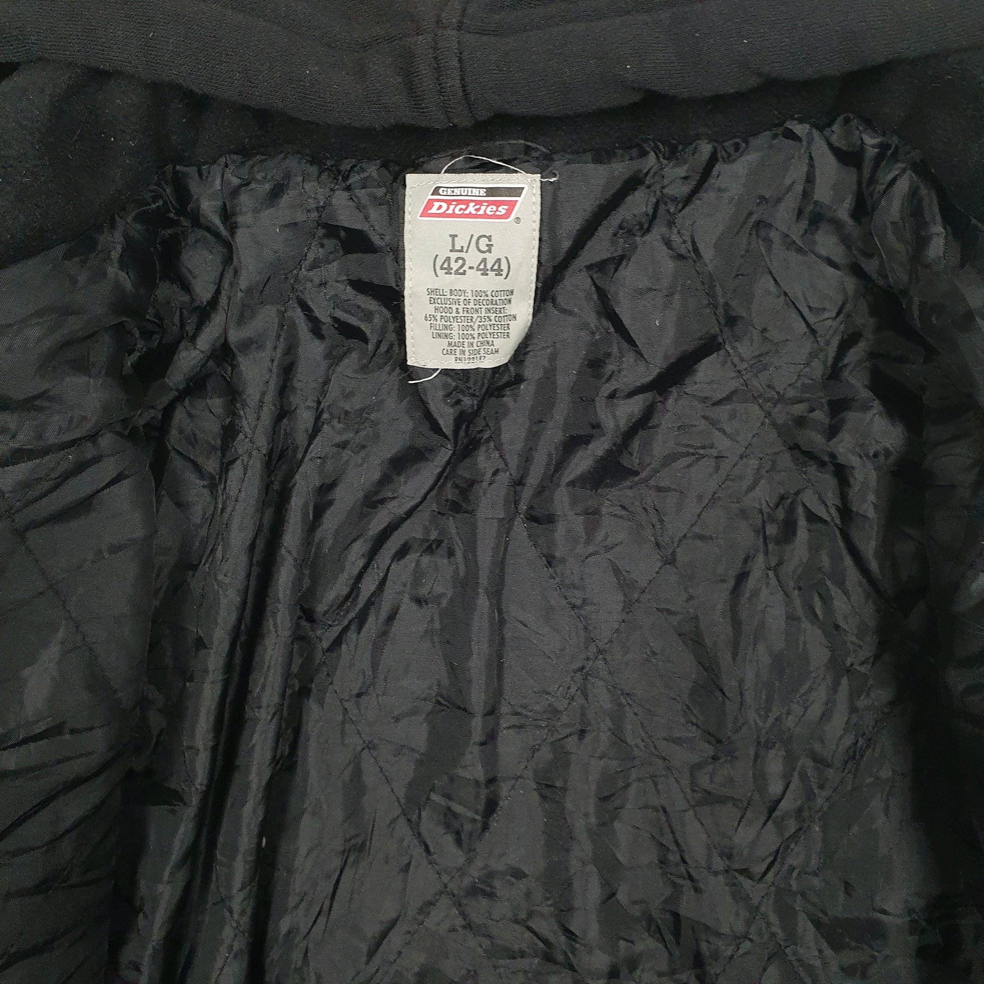 Mens Grey Dickies Chore Hoodie Plaid  Coat