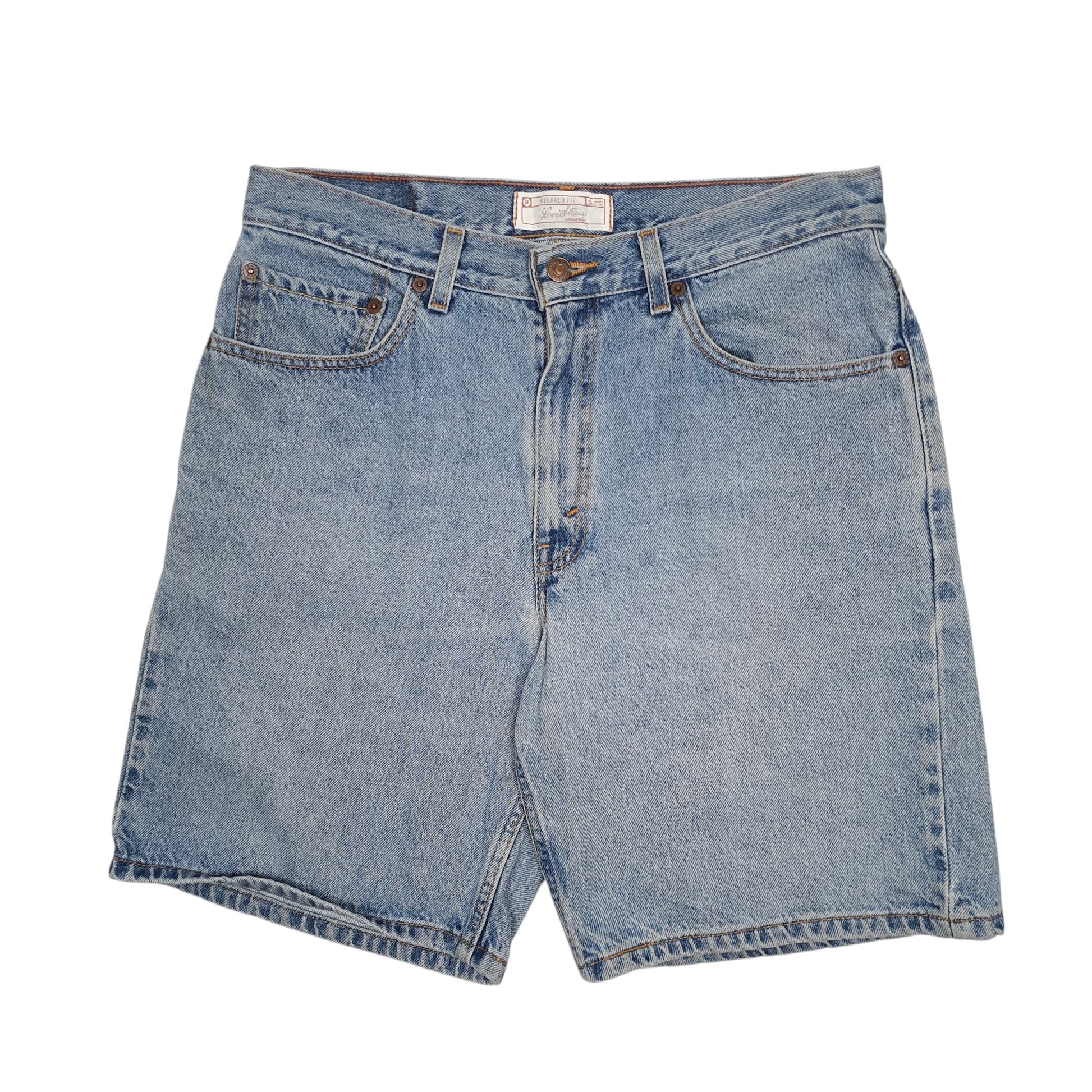 Mens Blue Levis Signature Vintage 00s Denim Shorts