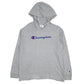 Mens Grey Champion Spellout Lightweight Hoodie Jumper