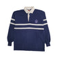 Mens Navy Barbarian Toronto Maple Leafs NHL Hockey Rugby Long Sleeve Polo Shirt