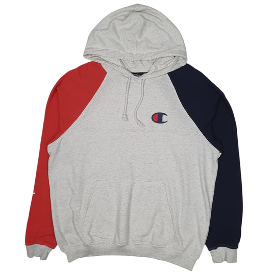 Mens Grey Champion Lightweight Baggy Hoodie Jumper