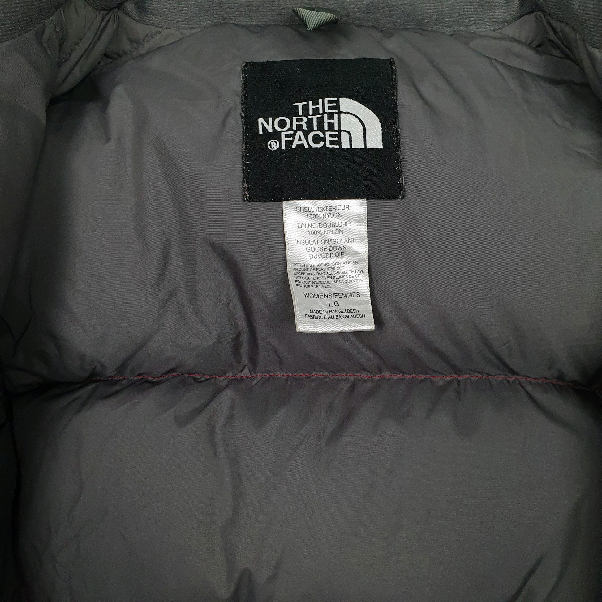 Womens Red The North Face Nuptse  Coat