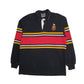 Mens Black Barbarian Guelph University Rugby Long Sleeve Polo Shirt